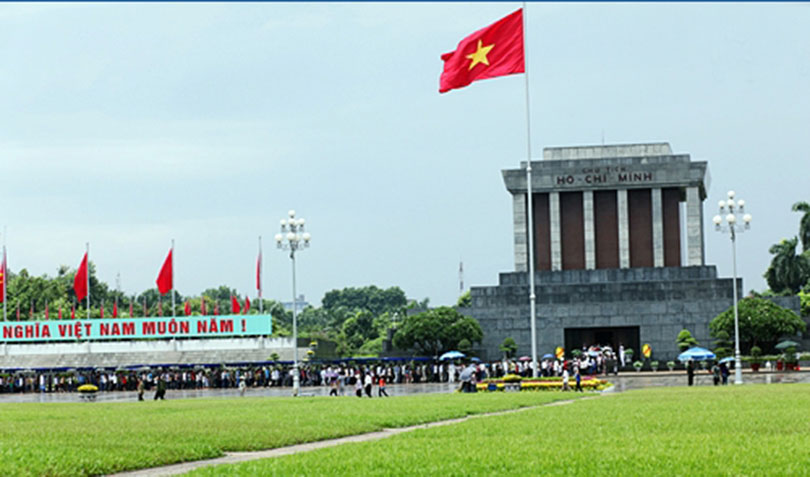 Ho Chi Minh Mausoleum and Uncle Ho's stilt house
